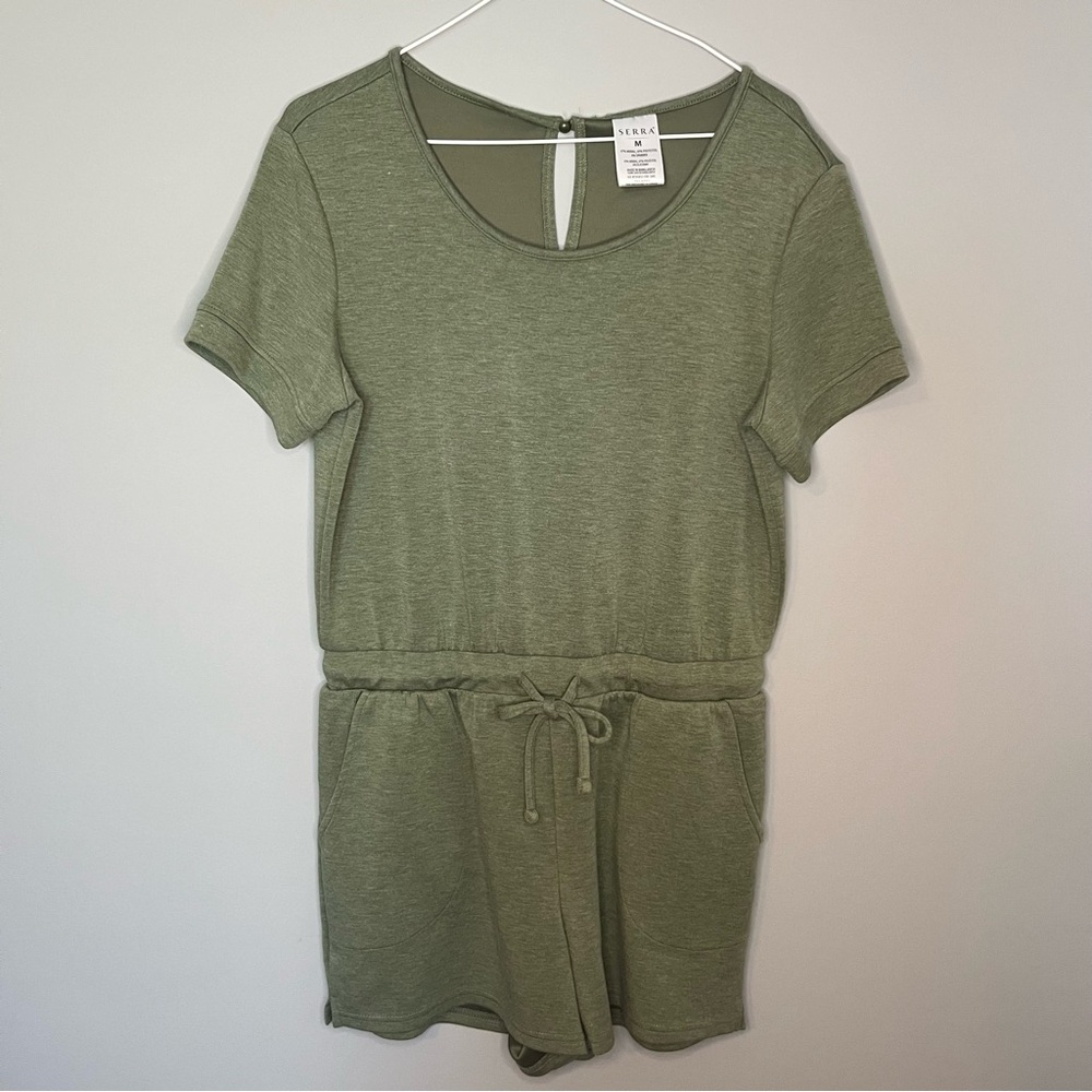 Serra Olive Green Jumpsuit Romper Medium